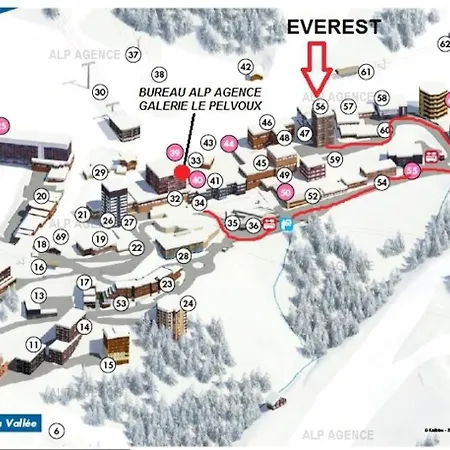 Résidence L'everest - Pour 4 Personnes 724 Appartement La Plagne